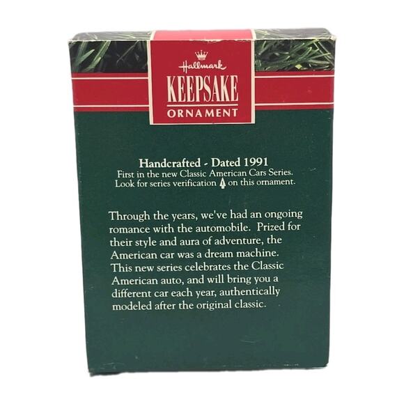 1991 Hallmark Ornament 1957 Chevrolet Corvette Classic American Cars New U12 - Picture 10 of 10